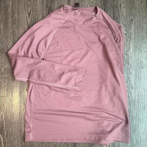 Outdoor-voices Women's Pink and Burgundy Shirt